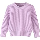 Toddler Baby Boys Girls Knitted Sweater Warm Soild Pullover Top Autumn Winter Outfits