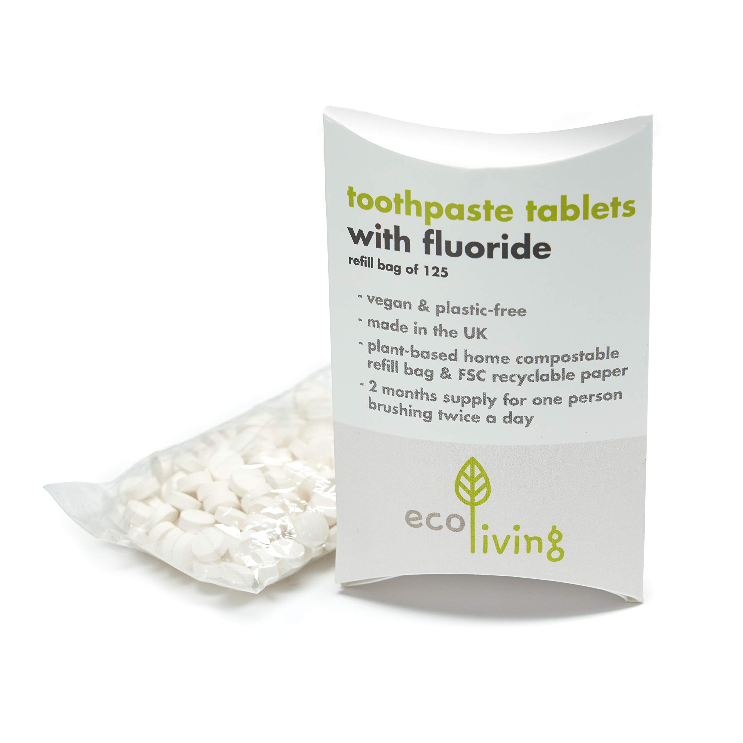 Buy EcoLiving Fluoride Free Toothpaste s (125 tabs 2Month Supply