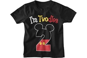 Luke and Lulu 2nd Birthday Shirt Boy - Mouse Themed Short Sleeve Birthday Boy Shirt 2 - Premium 2nd Outfit Boy - Two Shirt