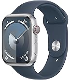 Amazon.com: Apple Watch Series 9 [GPS, 45mm] - Silver Aluminum