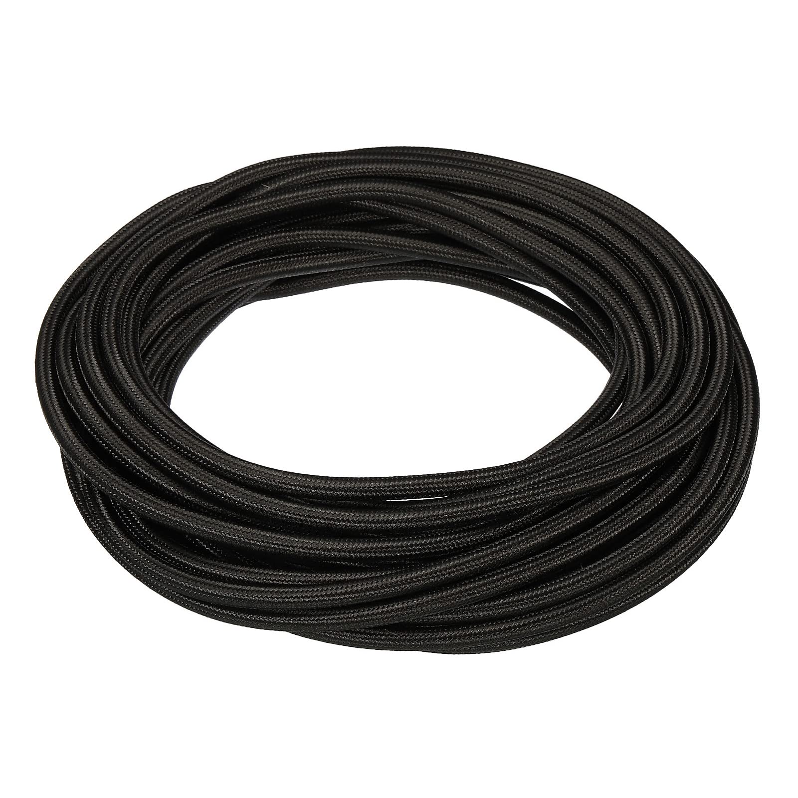 YOKIVE Twisted Cloth Covered Wire, 18AWG Vintage Electrical Cord with 2 Cores, for DIY Lighting Projects, Great for Home, Party, Daily Use (Black, 32.8ft)