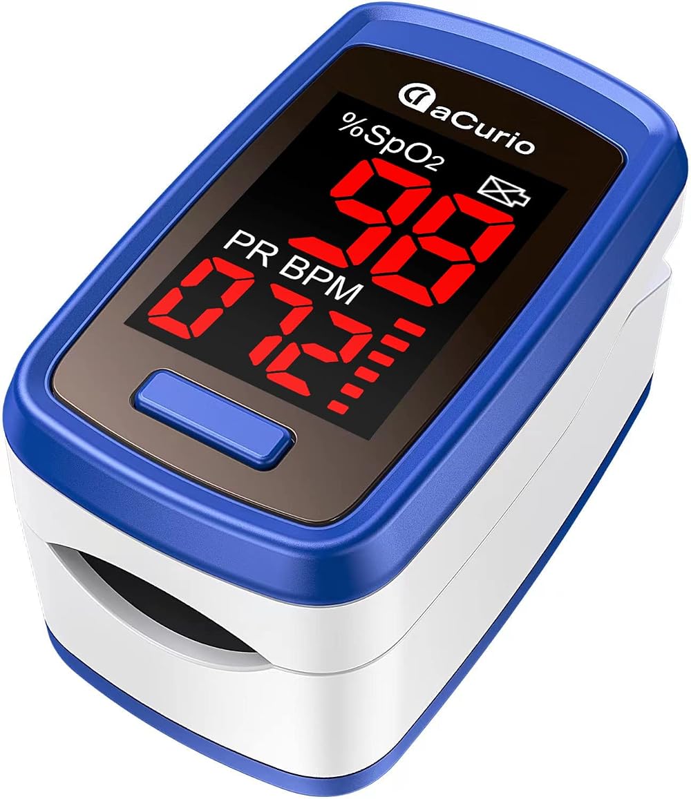 aCurio Pulse Oximeter CE FDA ISO Oxygen Saturation monitor Heart Rate Meter