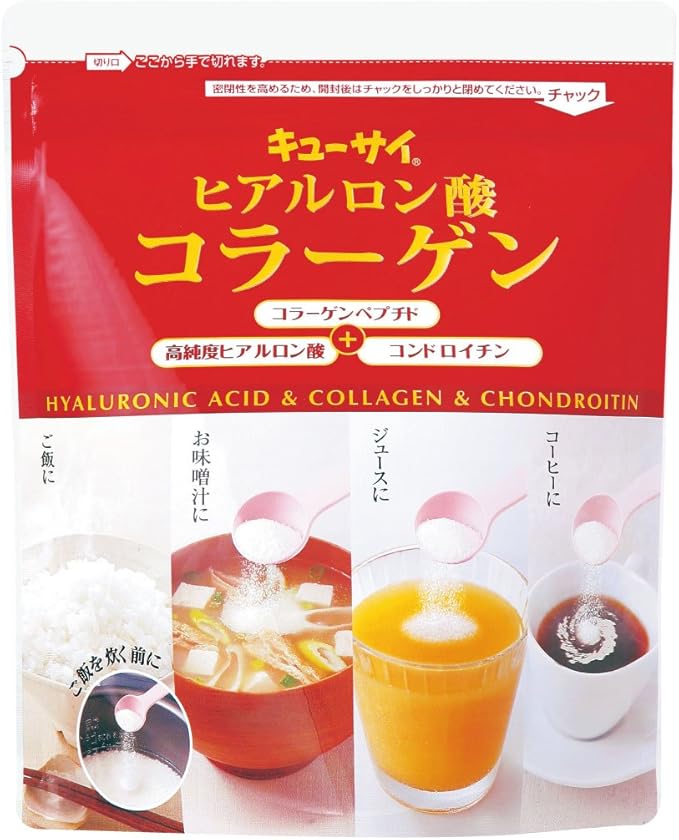 Amazon ヒアルロン酸コラーゲン100g ２袋まとめ買い キューサイ コンドロイチン