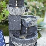 BTGGG Solar Powered Outdoor Fountain Garden Water Feature with LED Lights view 8