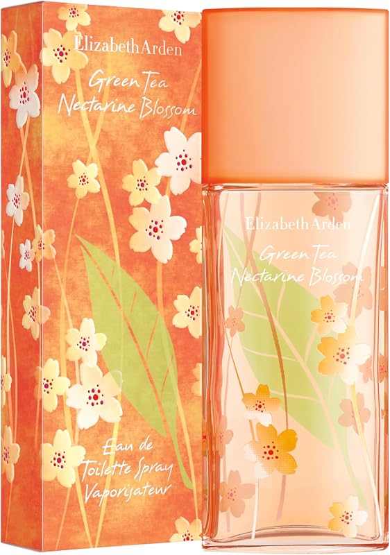 - Green Tea Nectarine Blossom - Eau de Toilette per Donna, Rinfrescante Effervescente e Seducente, Fragranza Fresca e Fruttata - 100 ml