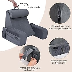 ENITYA Reading Pillow for Sitting in Bed