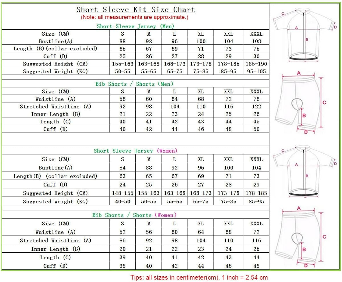 Men's Tron Cycling Jersey Set Bicycle Shirt and Bib Shorts Kit Sports Trisuit: Clothing