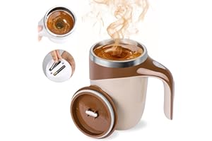 BAUFIX Automatic Magnetic Self Stirring Mug, 2025 New Automatic Mixing Cup Stirring Coffee Mug, Stainless Steel Coffee Mug Stirrer Auto Stirring Coffee Mug for Milk (Coffee)