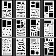 Bullet Journal Stencil Plastic Planner Stencils Journal/Notebook/Diary/Scrapbook DIY Drawing Template Stencil 4x7 Inch, 12 Pieces
