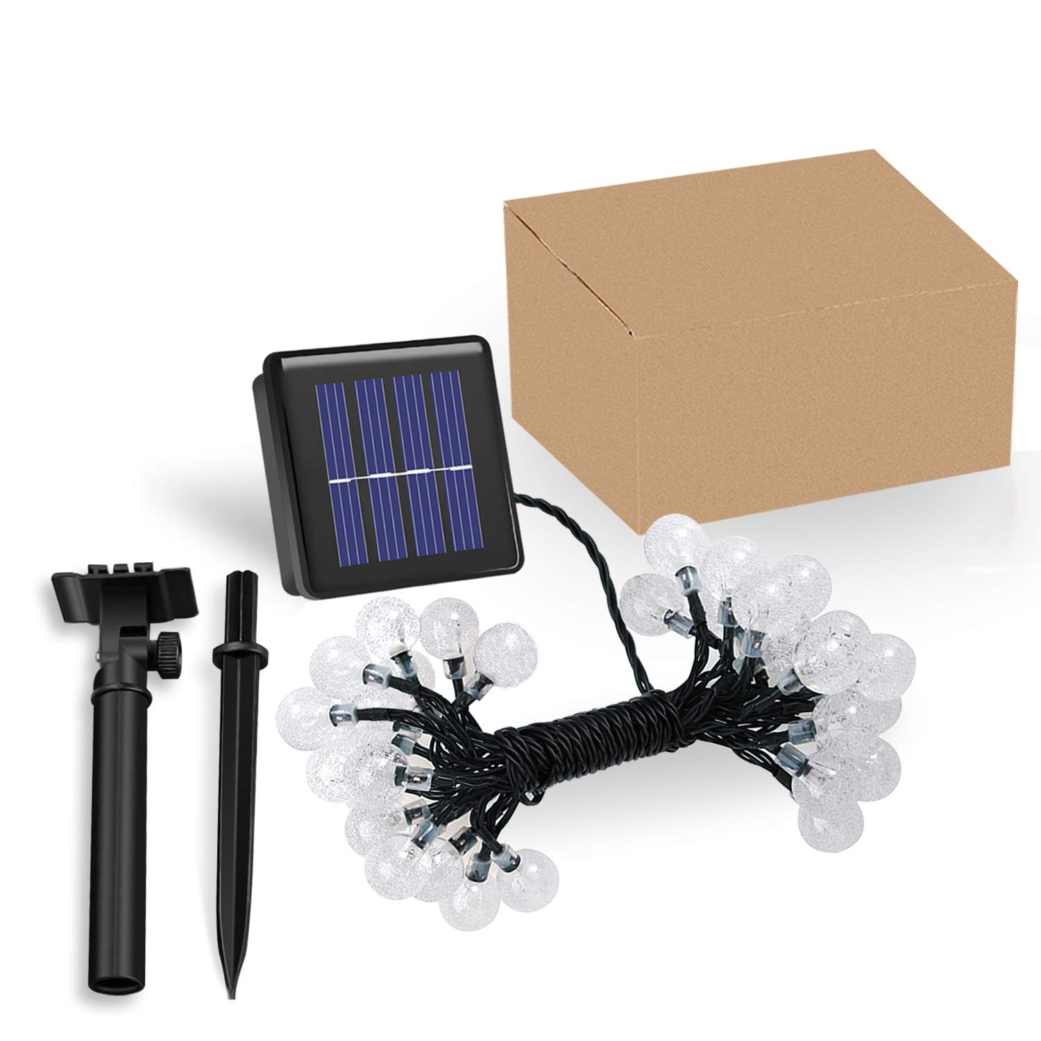 Outdoor Solar String Lights Lights, LDesign Christmas Lights 30 Warm Globe Solar String Lights for Outdoor& Indoor