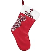 FOCO MLB Official Primary Logo Wordmark Christmas Holiday Stocking Decoration Ornament (Philadelphia Phillies)