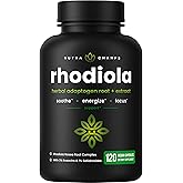 NutraChamps Rhodiola Rosea Capsules [120] Rosavin Plus Salidrosides | Rhodiola Rosea Extract Supplement | 300mg Vegan Pills |