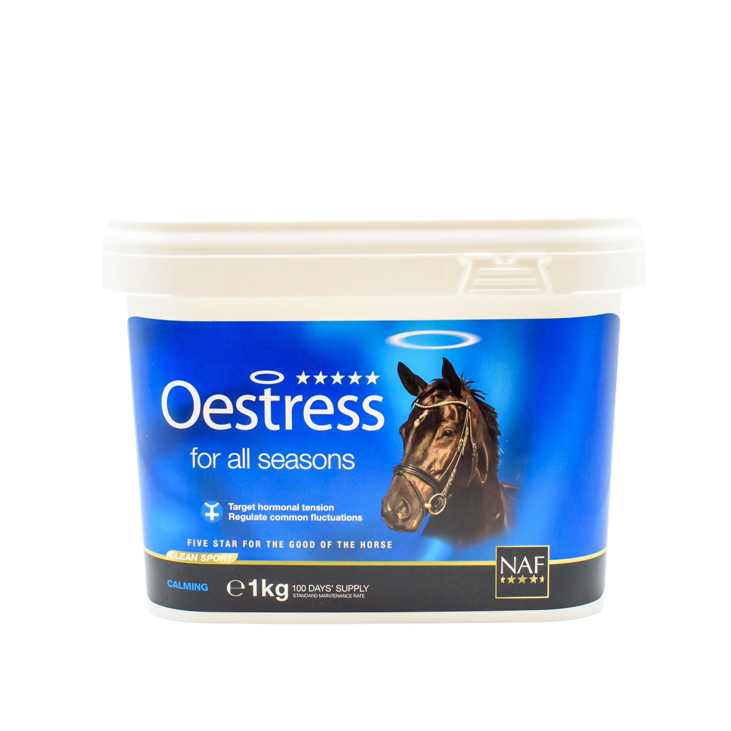 NAF Five Star Oestress 1kg – Hormonal Support Supplement for Mares – With Chasteberry, Magnesium & Herbal Extracts – Promotes Calm, Comfortable Behaviour During Seasons