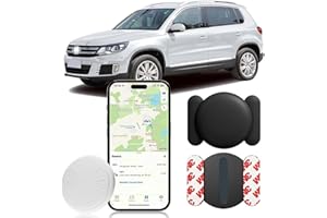 DAHETAG GPS Tracker for Cars,Motorcycles and Other Vehicles,Real Time Car Tracker with Magnetic Waterproof Case,Hidden Car GPS Tracker Work with Apple Find My(iOS Only),No Monthly Fee (Black,1PCS)