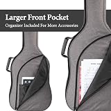 CAHAYA Electric Bass Case Gig Bag Backpack 8mm Padding Grey CY0202-1 view 6