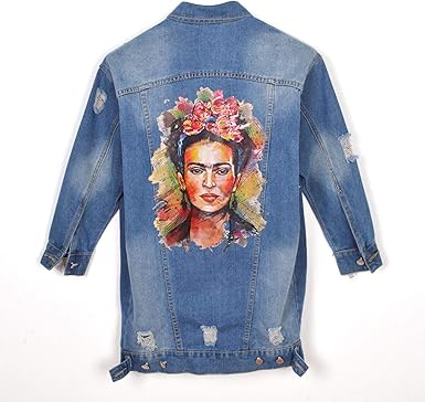 frida kahlo jean jacket
