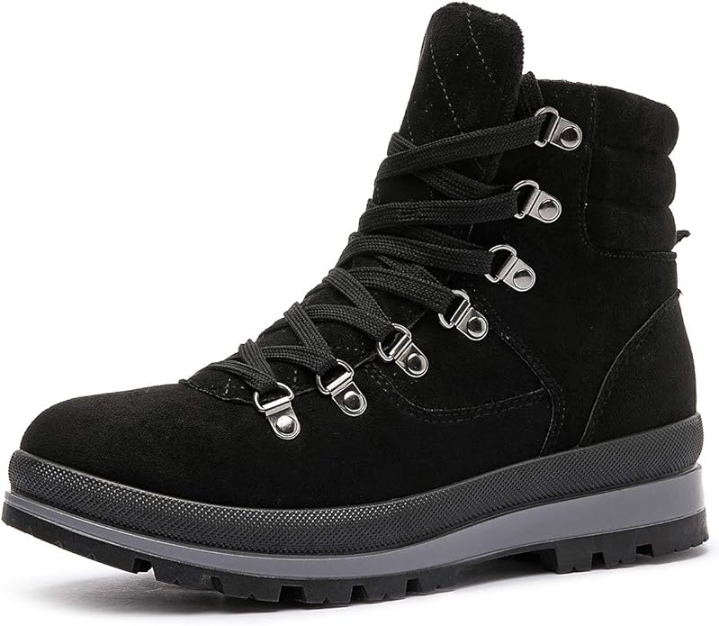 Shupua Womens Booties Fashion Black US6