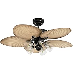 YITAHOME Tropical Ceiling Fans with Light and