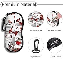 Eyeglass Case Sunglasses Soft Pouch with Belt Clip