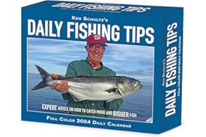 Willow Creek Press Ken Schultz's Daily Fishing Tips Daily 2024 Box/Desk Calendar (5.86" x 4.72")