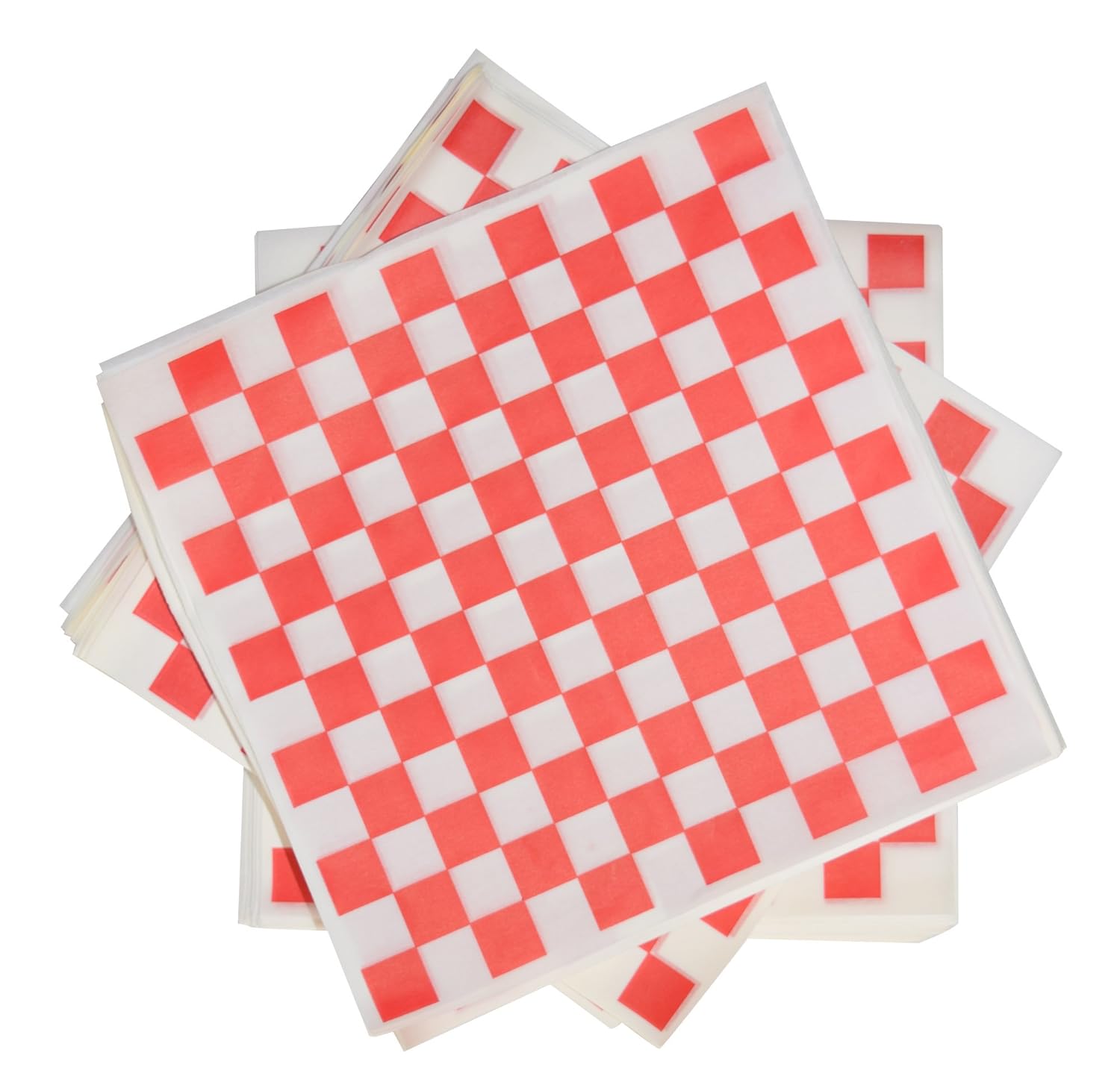 Amazon.com: 1000 hojas de color rojo y blanco a cuadros ...