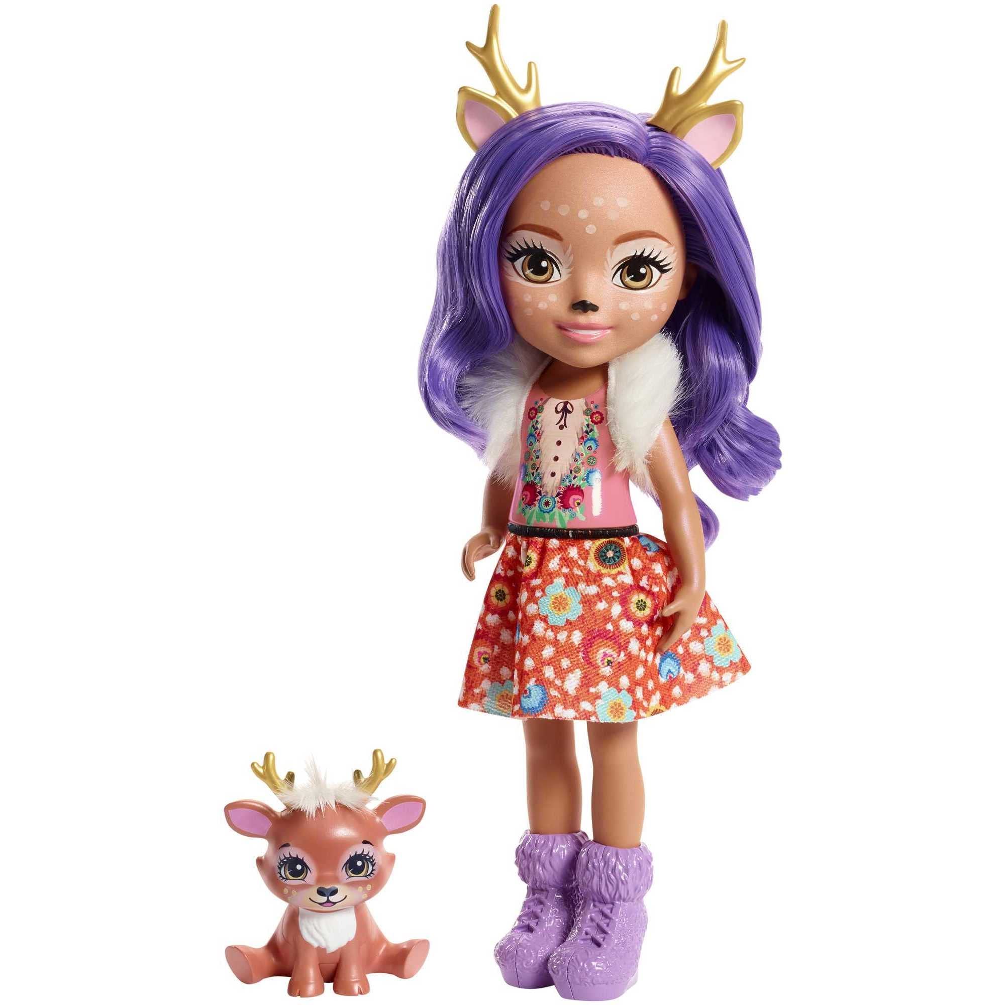 ENCHANTIMALS HUGGABLE CUTIES DANESSA DEER DOLL & SPRINT FIGURE
