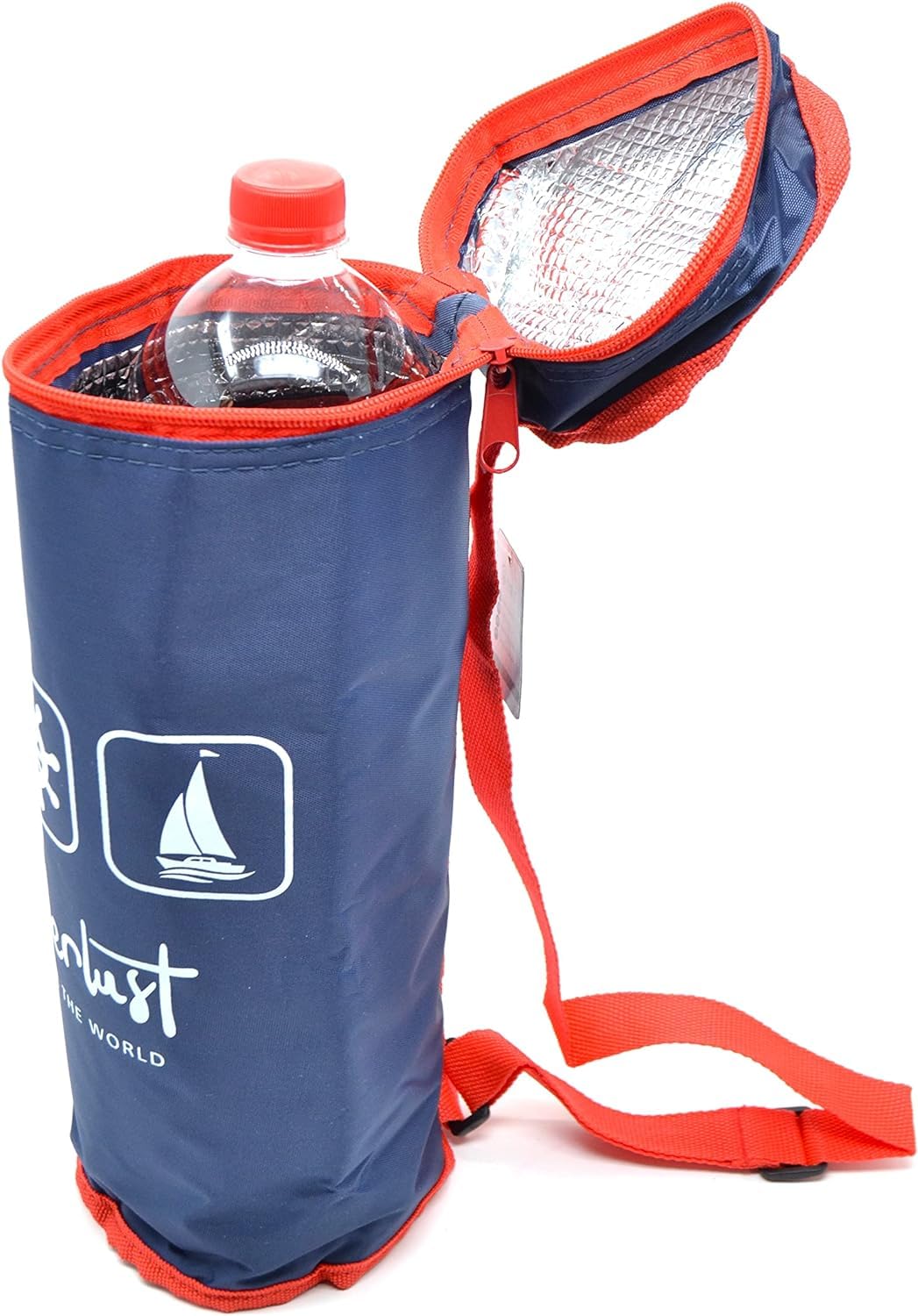 Blue 2.5L Total Hidalgo 1Ltr Bottles Flexible Portable Cooler for Beach Camping Thermal Bag Cooler Camouflage Military