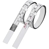 2-Pack Steel Self-Adhesive Measuring Tape, Imperial & Metric Stick-on Ruler, Left to Right and Right to Left Reading Tape Mea