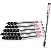 XFasten Extra Fine Point Pens 0.38mm 24-Pack Japanese-Style Fine Tip Gel Ink Ballpoint Pen Black, Smooth Ink Flow, Smudge-Free, Quick-Drying, No Smear for Journaling, Note-Taking, Office, and School