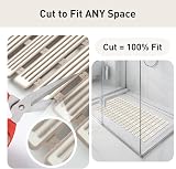 XIYUNTE Shower Mat Non Slip 68x40 cm Anti Mould Cut to Size Brown view 6