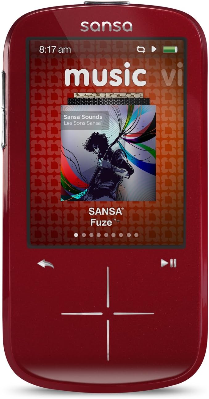 Reproductor MP3 sansa fuze+ 4gb - rojo (619659065430)