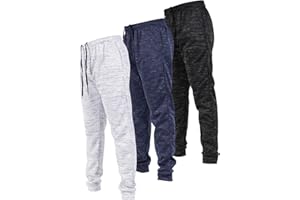 Ultra Performance 3 Pack Mens Joggers Mens Athletic Sweatpants with Pockets for Men, Small - 3X
