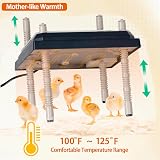 BURNTOP Chick Brooder Heating Plate 10x10 Adjustable Height Angle 55C Black view 2