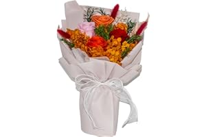 CIGOBY Bouquet of Flowers Flowers for Delivery Free Prime Preserved Roses Fresh Flowers Decoration for Valentine's Day, Mother's Day,Wedding Decor,Birthday Decor and Centerpiece(Red)