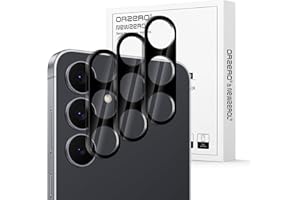 (3 Pack) Orzero Camera Lens Protector Compatible for Samsung Galaxy S25 FE, Protector de Cámera Glass Strong Adhesive High De