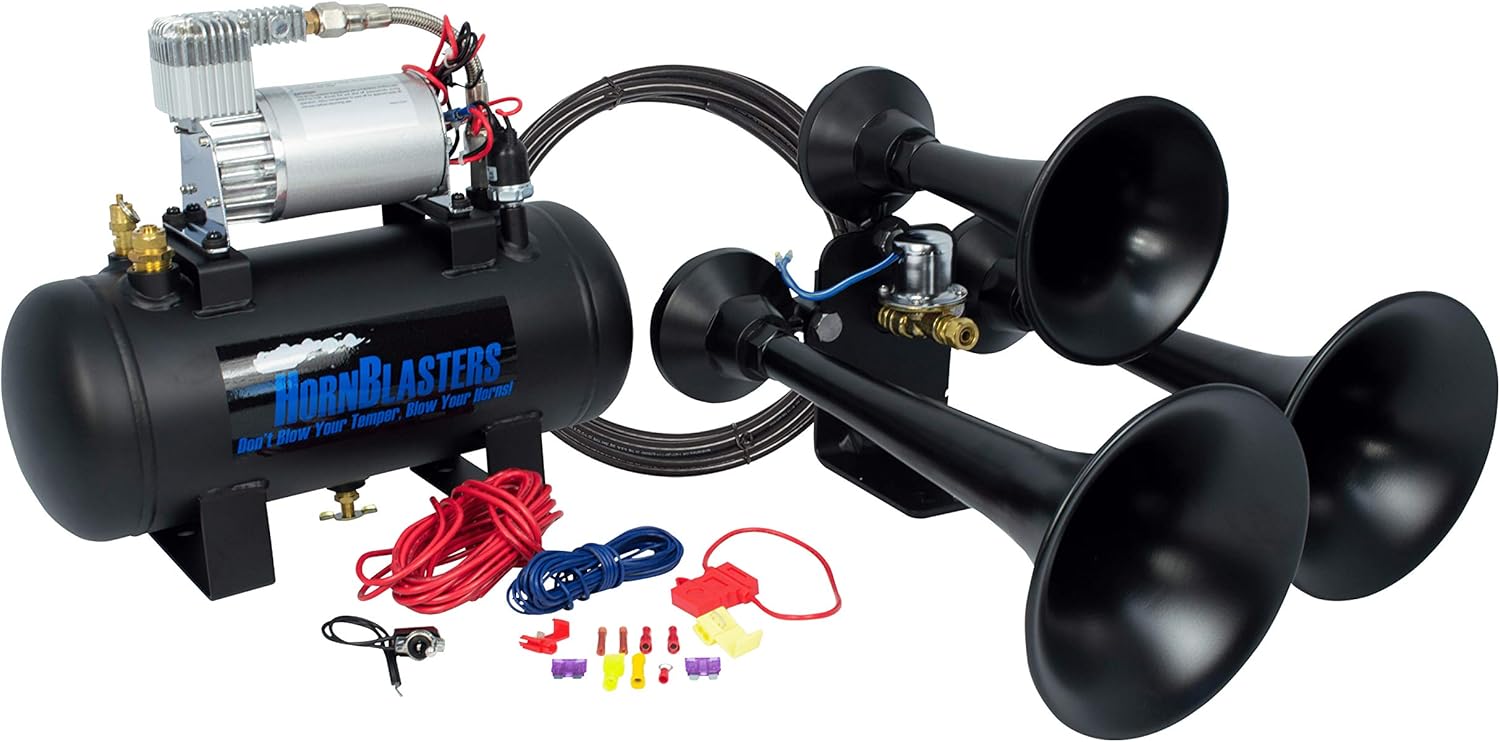 HornBlasters Outlaw 127 Train Horn Kit, Accessories & Compressors
