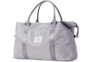 HYC00 Travel Duffel Bag, Sports Tote Gym Bag, Shoulder Weekender Overnight Bag for Women