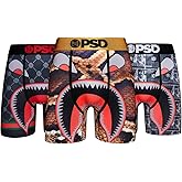 PSD Men's Boxer Briefs - WF Cash Rich 3 Pack, 7 Inch Inseam, Stretchy Moisture-Wicking Boxer Briefs for Men Pack, Large