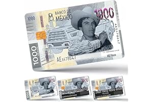 TKyum Card Stickers,Skin for Credit Debit Key Card 4Pcs Covering Personalizing Bank Card |Remove, No Bubble, Slim, Waterproof Mexico Peso Pattern Card Cover (Color-M, 4PSC)