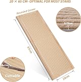 MBIGM 8 x 25.6 Inch Non-Slip Carpet Stair Treads 15-Pack Camel view 5