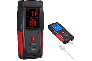 CAMWAY EMF Meter Electromagnetic Field Radiation Checker(1-1999V/m, 0.01-99.99μT) Handheld Mini Digital LCD EMF Detector Builtin Electromagnetic Radiation Sensor Sound-Light Alarm EMF Tester