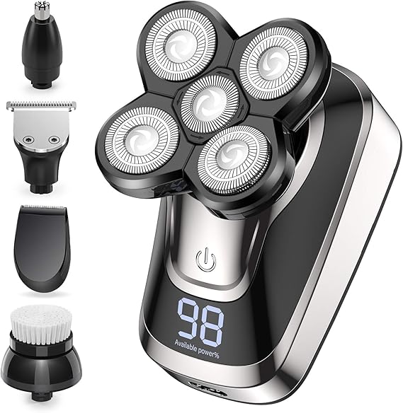 Electric Shaver Razor for Men, 5 in 1 Mens Shaver Trimmer Grooming Kit