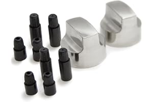 GrillPro 25960 Chrome Look Replacement Control Knobs Will Fit Large D Shaped Valve Stems