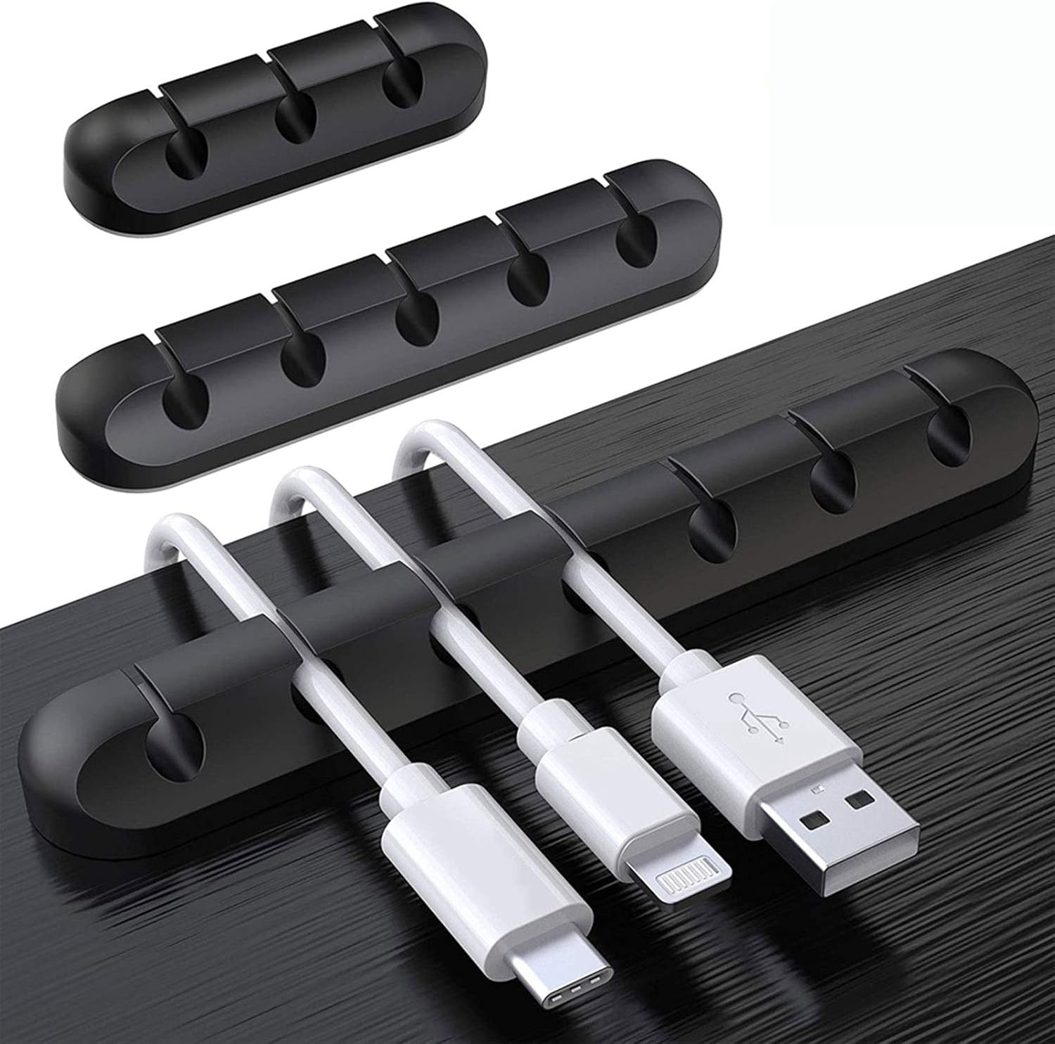 Cable Management Clips for Power Cord, USB Cable, TV Cable, PC, Home