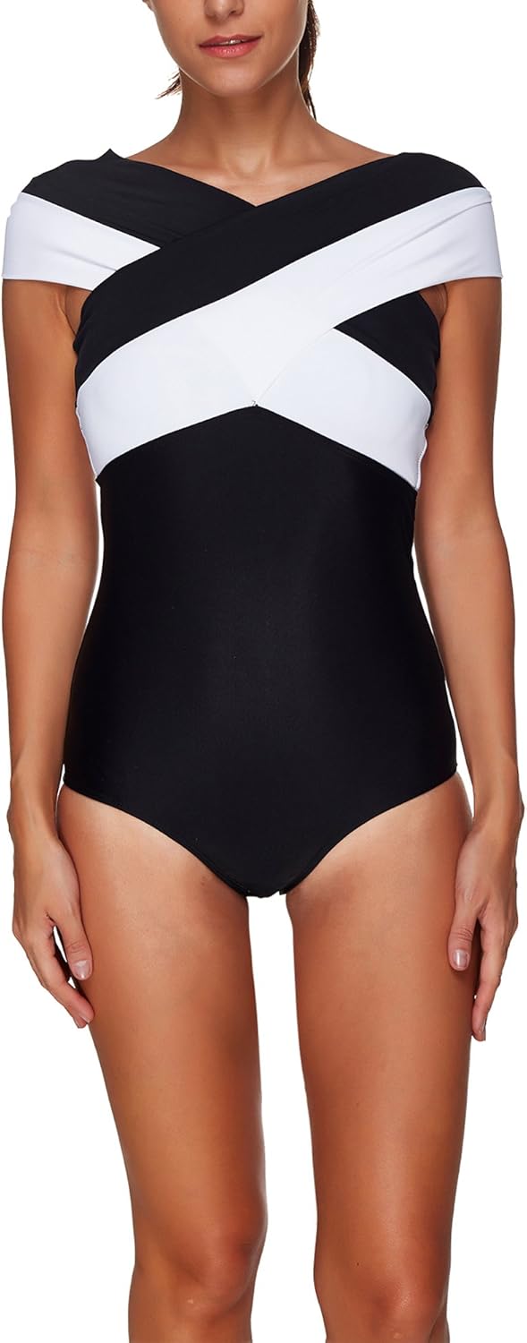 Kindoyo Swimming Costume Simple One Piece Bikini Swimsuit Fashion Womens Amazon Co Uk Clothing