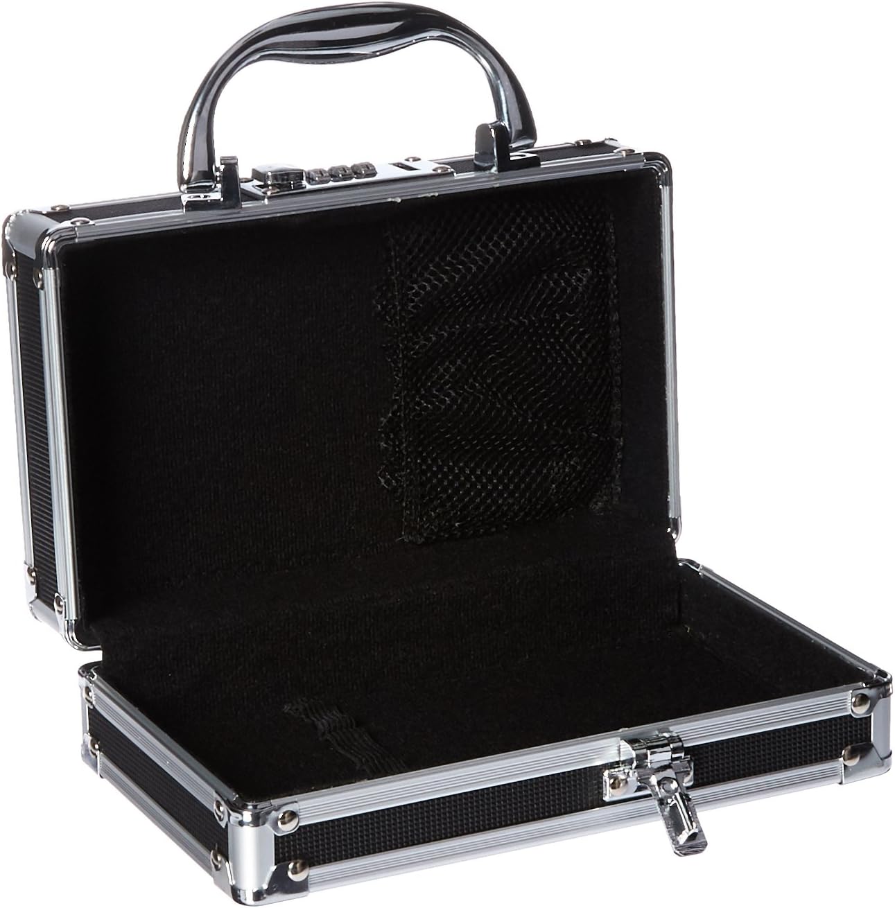 Vaultz Medicine Case with Combination Lock, 8.25 x 5 x 2.5 Inches, Black (VZ00361): Office Products