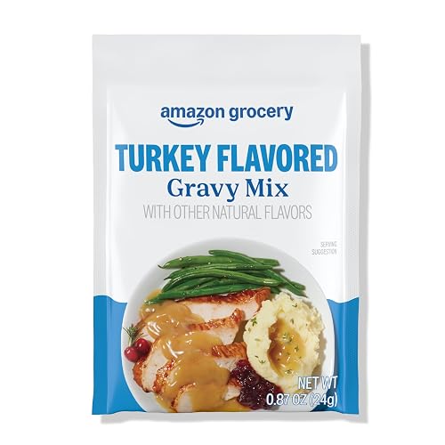 Amazon Brand - Happy Belly Turkey Flavored Gravy Mix, 0.87 ounce