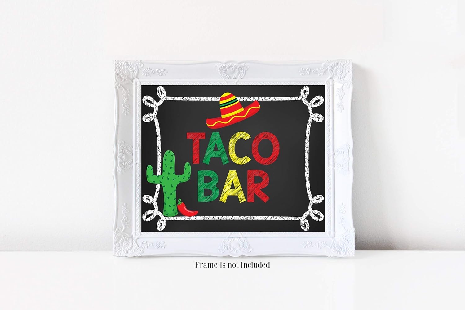 Amazon Com Taco Bar Taco Bar Sign Sombrero Design Fiesta