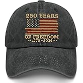 U.S. 250th Anniversary 250 Years of Freedoms Hats Cycling Embroidered Cap for