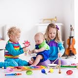 ELECLAND 30 Pcs Musical Instruments Set for Toddlers Wooden Toys Educational view 6